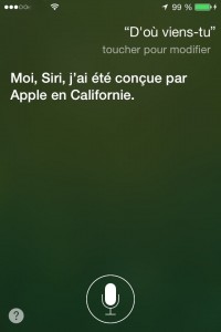 Siri d'ou viens-tu ?